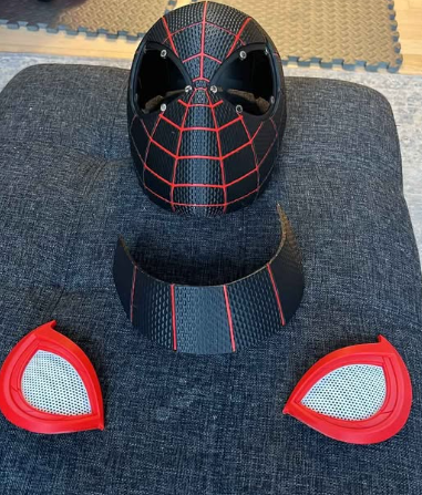 Miles Morales-inspired helmet