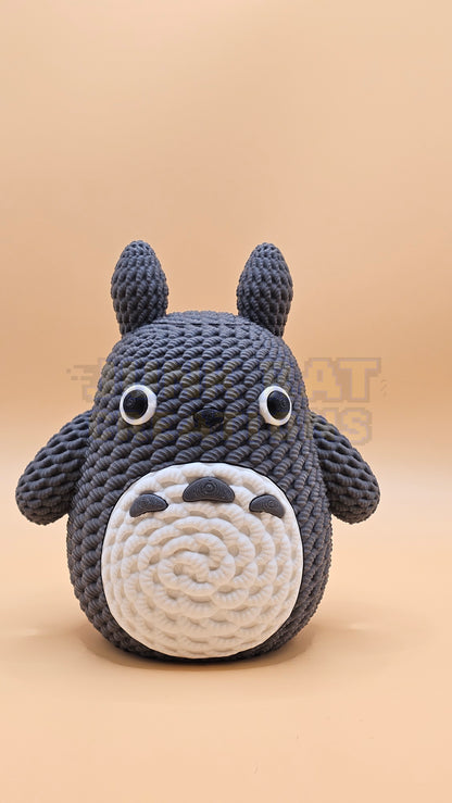 Knit Textured-Totoro Family