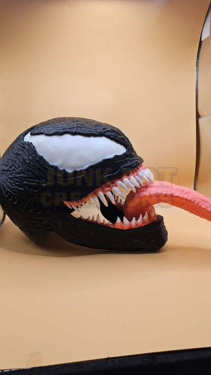 Venom Inspired Hinged Jaw Helmet