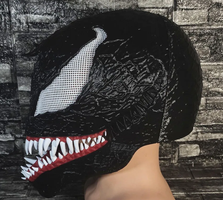 Venom-inspired helmet