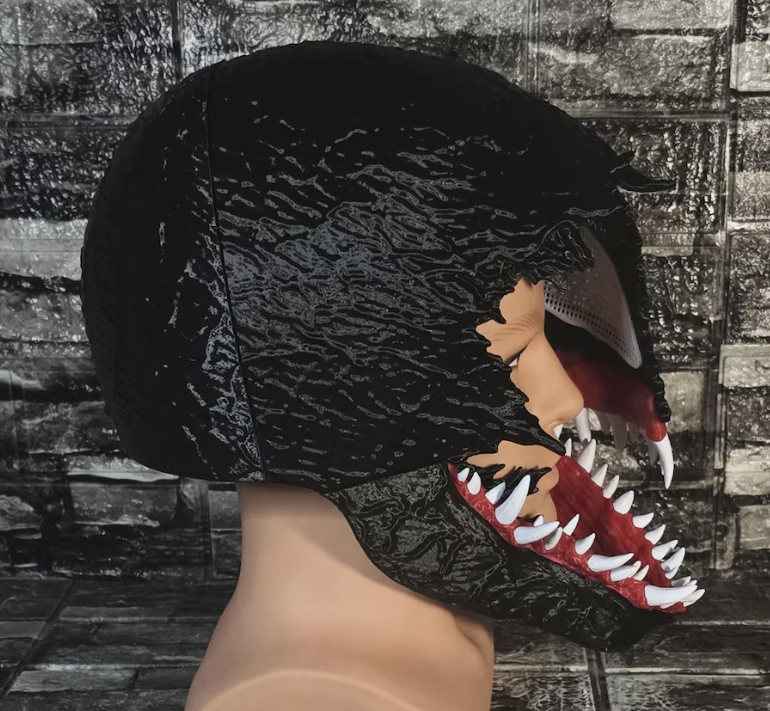 Venom-inspired helmet